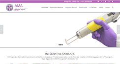 Desktop Screenshot of amaskincare.com